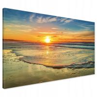 Obraz na płótnie zachód słońca plaża Nowoczesny na ścianę 120x80
