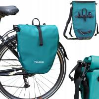 ВЕЛОСИПЕДНАЯ СУМКА VELOXO ADVENTURE PRO 25 STORM, ПРОЧНАЯ СУМКА ДЛЯ БАГАЖНИКА 25 Л