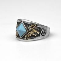 Space Wolves Turkus | Rozmiar Regulowany | Metal | Pierścień | Warhammer 4