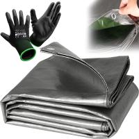 Брезент толстый сильный морозостойкий лист 8X12M UV усиленные перчатки