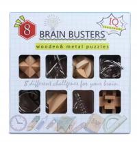 Drewniane puzzle Łamigłówka Rzemiosło Tricky Gra logiczna Puzzle 3D 8szt