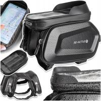 SAKWA ROWEROWA PRZEDNIA WODOODPORNA SOLIDNA NA ROWER Z ETUI NA TELEFON 7,2