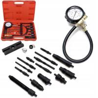 Tester ciśnienia sprężania Resser 70 bar z adapterami w walizce 17 el.