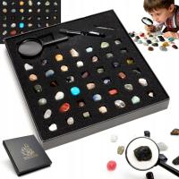 Kamienie Zestaw kolekcjonerski Zbiór minerałów naturalnych zestaw 43 szt