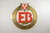 Большая старая наклейка EB Beer 90-е BDB состояние