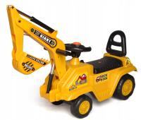 JEŹDZIK KOPARKA pchacz Z RUCHOMĄ ŁYŻKĄ DUŻY pojazd dla dziecka nocnik