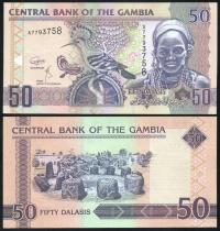 $ Gambia 50 DALASIS P-28d UNC 2018