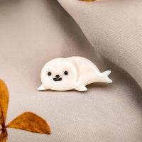 Pin foka, broszka dla miłośnika morskich zwierzaków, przypinka z foką