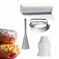 Zestaw do nadziewania pączków donatów 5 worków tylka 5mm coupler wykrawacz