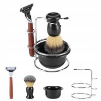 НАБОР ДЛЯ БРИТЬЯ БОРОДЫ БРИТВА КИСТЬ ЧАША