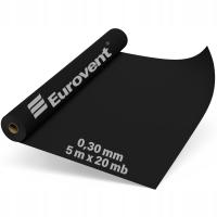 Черная изоляционная пленка для строительства под напольными стяжками 0,3 0,30 мм 5x20m