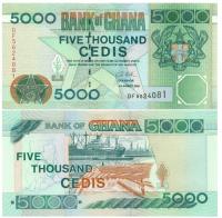 GHANA 5000 CEDIS 2003 P-34i UNC