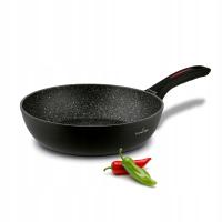 PATELNIA GRANITOWA Głęboka Indukcja NIEPRZYWIERAJĄCA Starke Pro Piccante 28