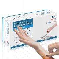 Виниловые перчатки медицинские диагностические перчатки M 100 шт прозрачные