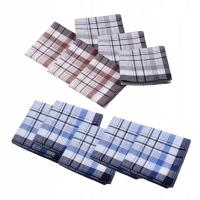 12Pcs Cotton Men s Handkerchiefs Kerchief Hanky Pocket Color Random Style B