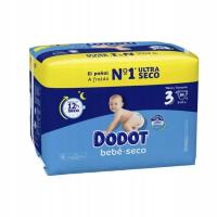 Pieluszki DODOT Baby-Dry Rozmiar 3(6-10kg) 84szt