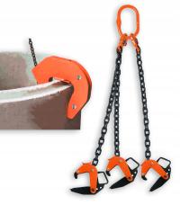 Uchwyt Do Kregow Betonowych Chwytak 4 tony 2,5m 3C Zawiesie Łancuchowe