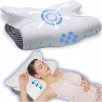 PODUSZKA ORTOPEDYCZNA DO SPANIA NA BOKU I BRZUCHU PODUSZKA SZYJNA 61 X 30CM