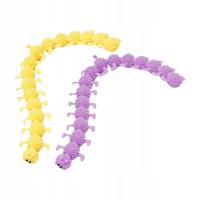 2 Sztuki Robak Fidget Kieszonkowy Uspokajający Ornament Relaksująca Zabawka Sensoryczna Zabawka Ślimakowa