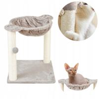 DRAPAK DLA KOTA SŁUPEK DO DRAPANIA Z LEGOWISKIEM 40x40x48 CM