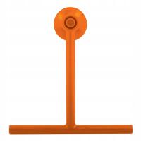 Spirella ściągaczka prysznicowa z przyssawką TIM, pomarańczowa, tworzywo sztuczne, 22 cm