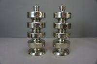 PIĘKNE STYLOWE DWA ŚWIECZNIKI MODERNISTYCZNE