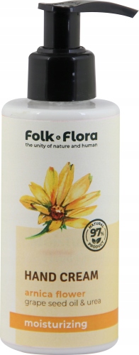 Nawilżający krem do rąk Arnika i Mocznik Folk & Flora 150ml