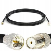 Mini UHF Male to Mini UHF Female CB Radio Cable 15m VHF UHF Coax RG58