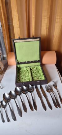 Gerlach PRL kolekcjonerskie sztućce Krople komplet w walizce Gerlach