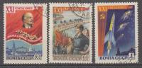 1959 ZSRR Dzień Parti Lenin Mi 2190-92