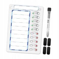 Tablica zadań dla wielu dzieci 10 suwaków Wykres zadań dziennie na konferencję dotyczącą zadań