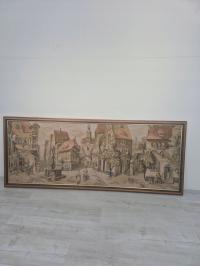 Duży gobelin w ramie