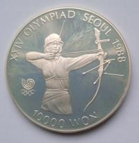 Korea Południowa 10 000 Won 1988 Błędna data - powinno być 1987 - st.L-