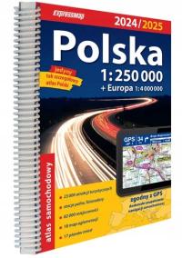 Polska atlas samochodowy 1:250 000 2024/2025