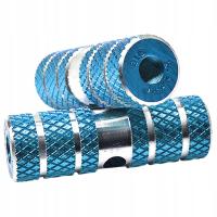 2 szt. Kołki rowerowe BMX MTB szosowe części naprawcze ze stopu aluminium oś niebieska