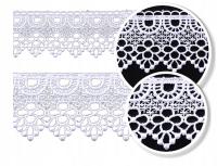 GIPIURA KORONKA KORONKI 2284 7 CM BIAŁA