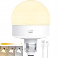 ŻARÓWKA LED AKUMULATOROWA OBSŁUGIWANA ZA POMOCĄ PILOTA 3 KOLORY