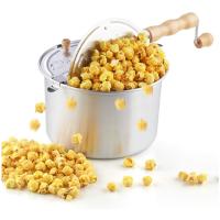 ГОРШОК ДЛЯ ПОПКОРНА ДЛЯ ДОМАШНЕГО ИСПОЛЬЗОВАНИЯ - АЛЮМИНИЙ