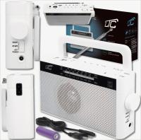 Портативное радио FM LTC SONA bluetooth USB akum. 18650 (LTC2028B) белый