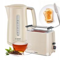 Toster Bosch TAT3M127 TWK3M127 beżowy/brązowy 950 W