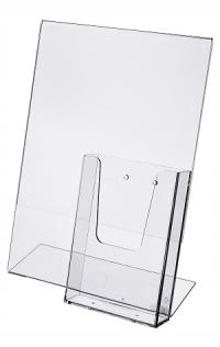 Стенд L A4 вертикальный карман для листовок DL (1/3 A4)