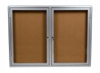 Gablota otwierane drzwi (2) 90x120 wnętrze korkowe