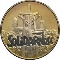 Polska, 10000 złotych 1990, Solidarność st. 1