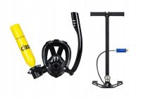 Набор для дайвинга Dideep All-in-one маска с трубкой кислородный баллон 0,5 л