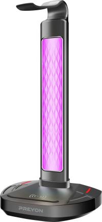 PREYON подставка для наушников Heron Beak RGB USB Hub индукционное зарядное устройство