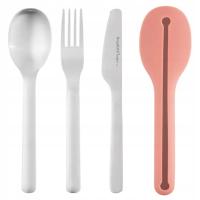 Zestaw sztućców podróżnych BergHOFF 4-elementowy Różowy