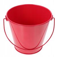 1SZT CZERWONY KUBEŁ NA PRZEKĄSKI Z ŻELAZA DO PRZECHOWYWANIA