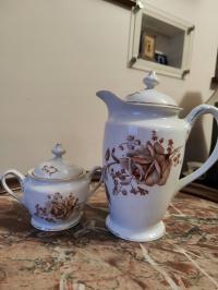 Stara porcelana Carl Tielsch (1928-1930) dzbanek i cukiernica