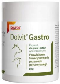 Dolvit Gastro funkcjonowanie przewodu pokarmowego DLA PSA KOTA 80 g