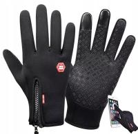Rękawiczki zimowe do biegania rower wodoodporne